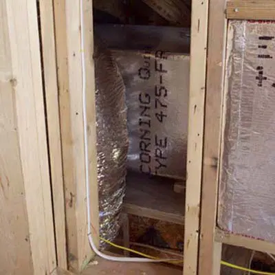 Furnace ducts.