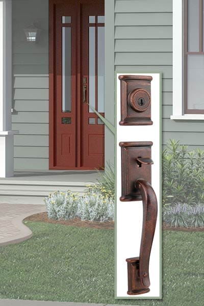Front door hardware.