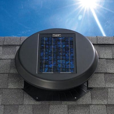 a solar roof-vent fan