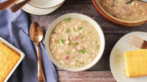 Crock Pot Ham and Beans