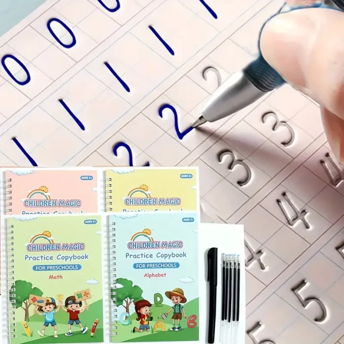 Halloween & Christmas Magic Word Book: 4 Books + 1 Pen + 5 Refills + Pen Holder for Early Childhood Education