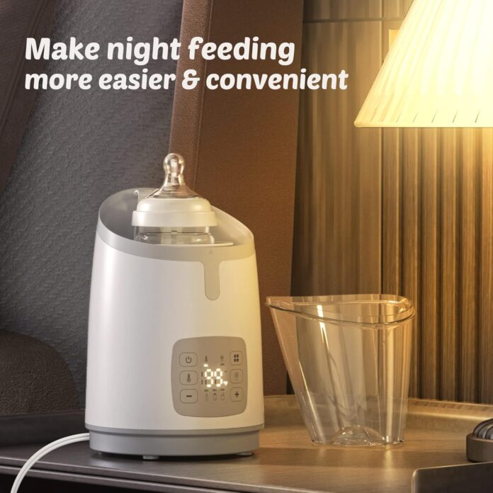 Baby Bottle Warmer for Breastmilk, Baby Food Warmer with Timer and Auto Shut Off