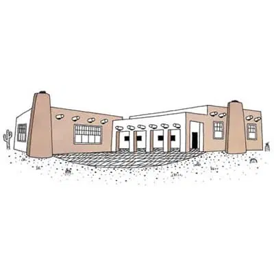 illustration of a southwest adobe home