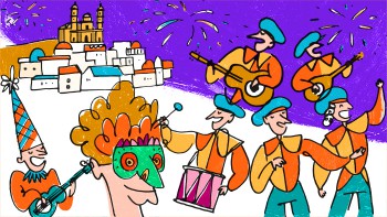 carnival around the world in cadiz spain