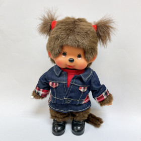 Monchhichi Red Check Girl