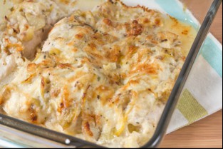 Artichoke and Chicken Bake