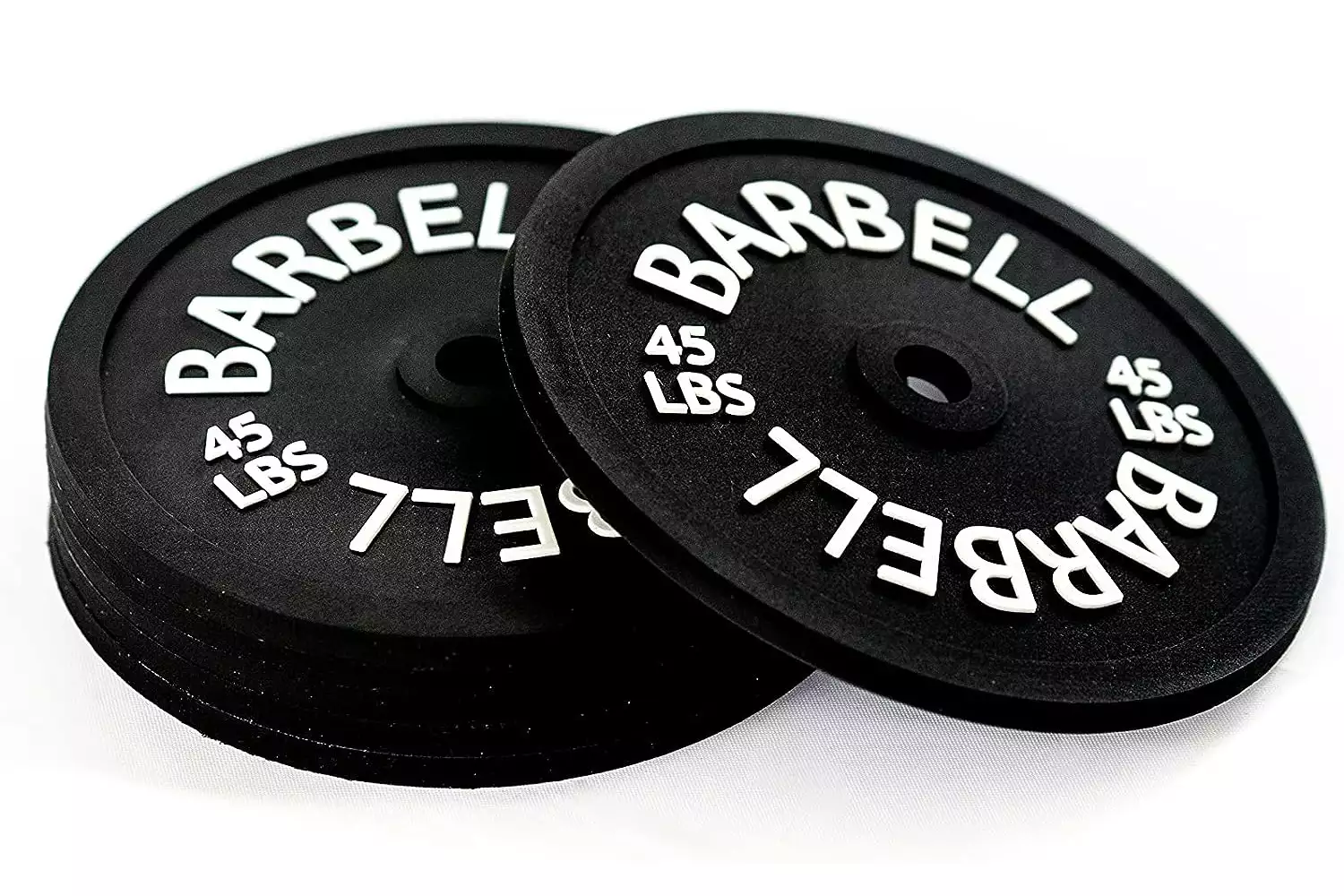Brothers Bench 6 Set Barbell Bumper Plate Drink Coasters