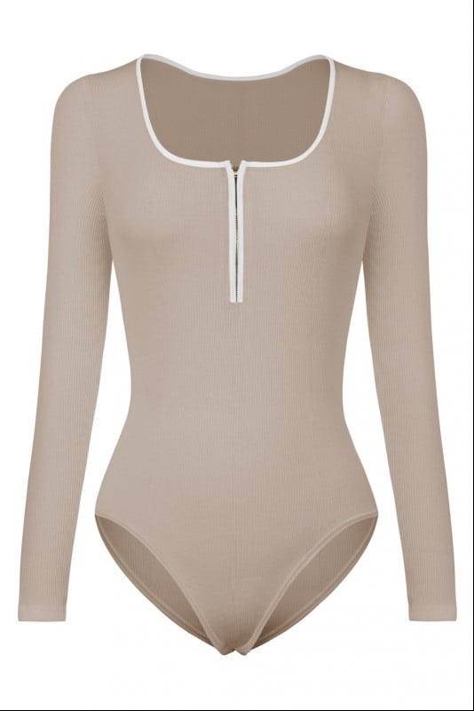 Threaded Long-Sleeve Bodysuit