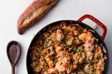 Chicken, Shrimp and Andouille Jambalaya