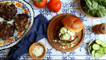 Greek-Style Turkey Burgers