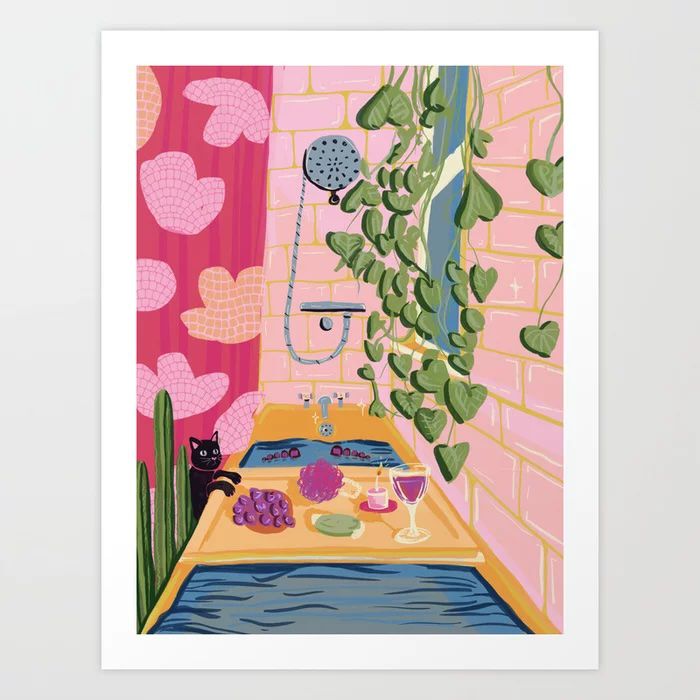 Art print by artist Leeya Rose Jackson.