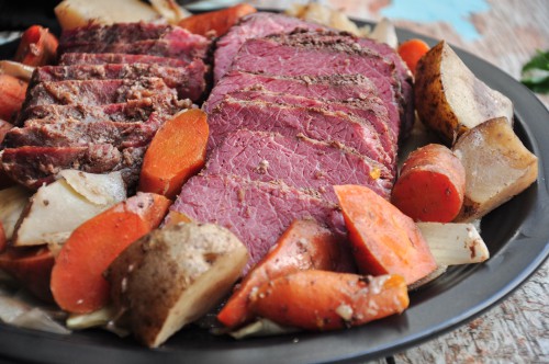 Corned Beef and Cabbage in Guinness