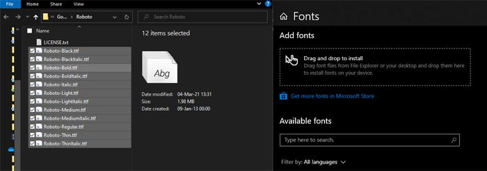 Add Fonts New