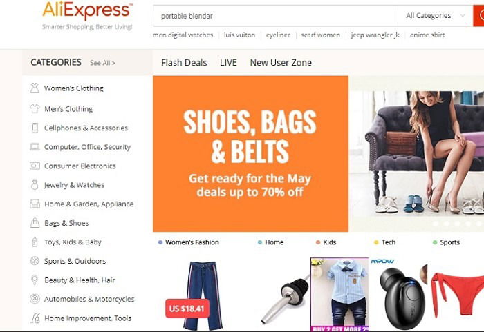 Aliexpress Homepage Appearance Aliexpress Homepage Appearance
