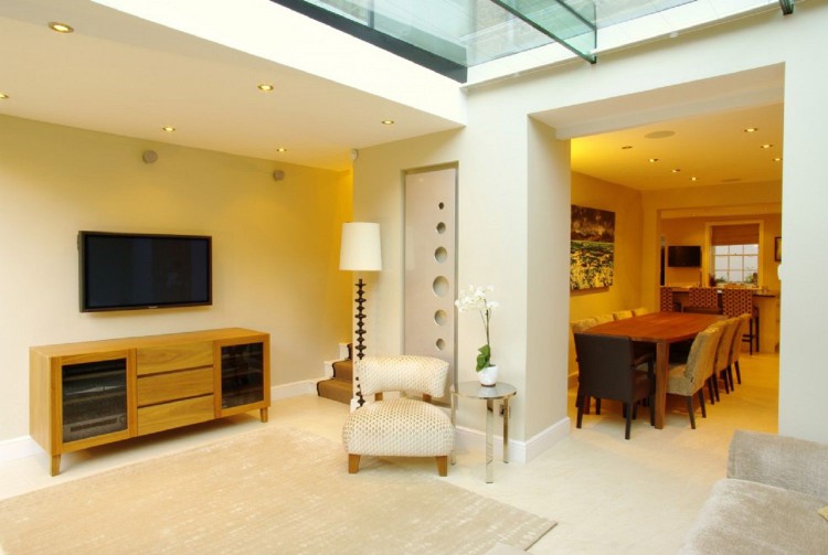 Broken Plan Style Living Room