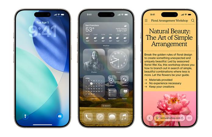 Apple iOS 26 Liquid Glass Design
