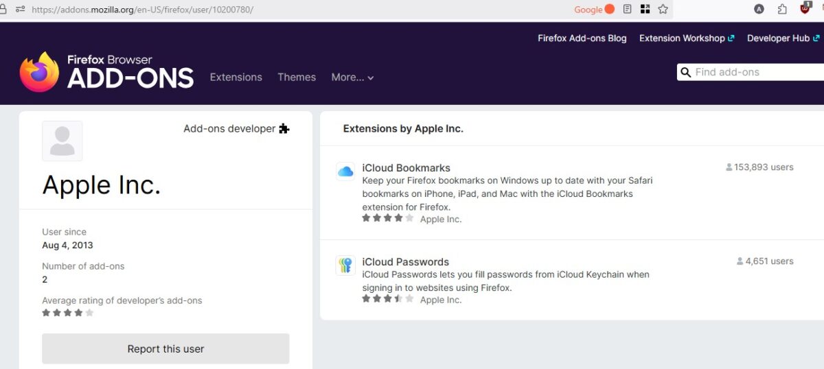 Apple takes over iCloud Passwords Firefox extension