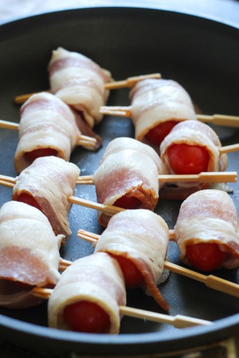 Bacon Wrapped Tomatoes