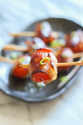 Pan-fried Bacon Wrapped Tomatoes -2