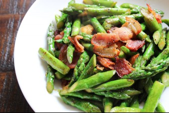 Bacon and Asparagus Stir-fry