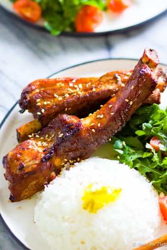 Baked Honey BBQ Baby Back Ribs