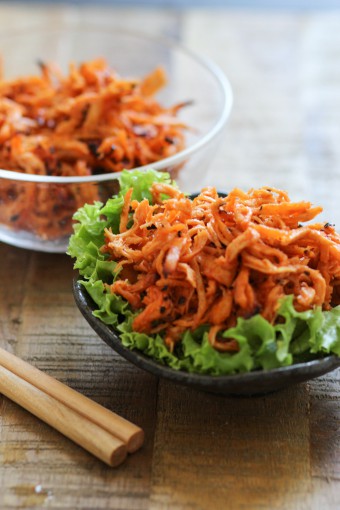 Baked Shredded Chicken Snack