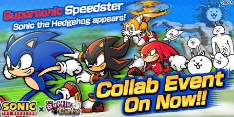 Beloved Sonic Characters Turn Into Cats in The Battle Cats Sonic the Hedgehog Collab