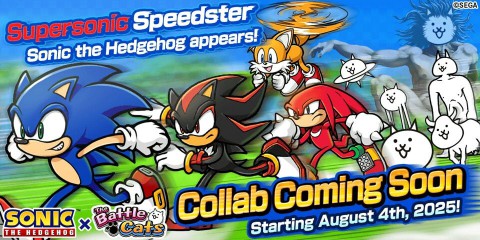 Sonic the Hedgehog and Friends Join the World of The Battle Cats