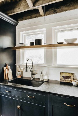 kitchen sink window shelf