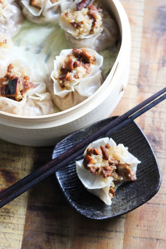 Homemade Beef and Mushroom Shumai