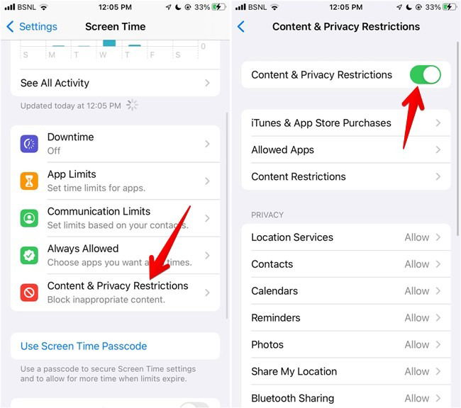 Block Websites Ios Content Privacy Restrictions