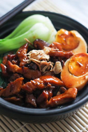 Braised Pork Belly Over Rice