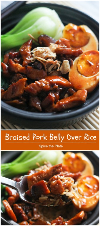 braised pork belly over rice