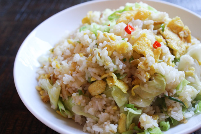 Simple Cabbage Fried Rice