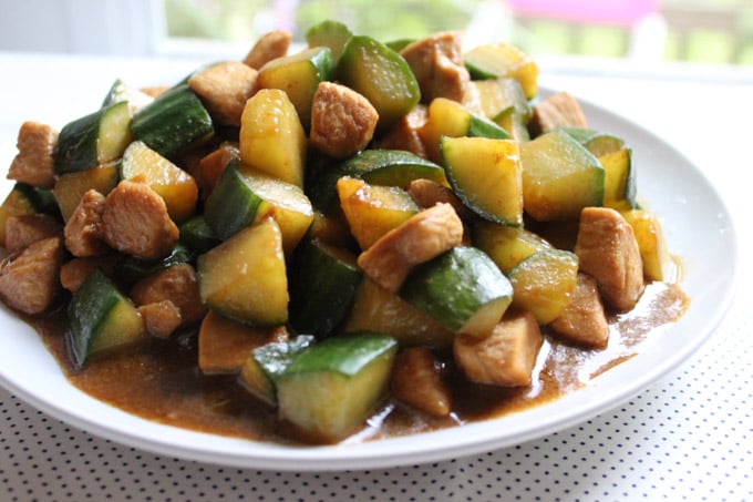 Easy Chicken with Cucumber