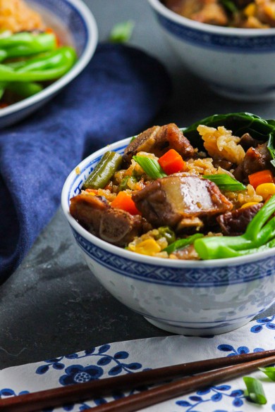 Super Easy Chinese Pork Rib Rice Bowl Image