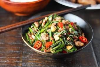 Chive and Ground Pork Photo