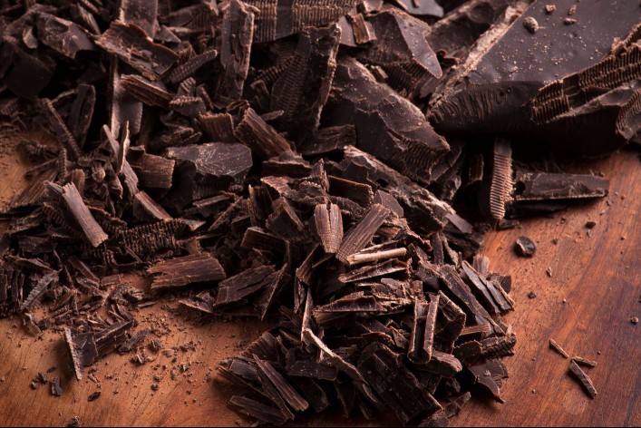 Shaven chocolate