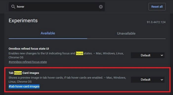 Android Chrome Flag Sneak Peek Chrome Android Flags Tab Hover Cards
