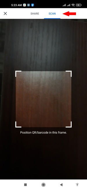 Chrome Tab Sharing Tap Scan 1