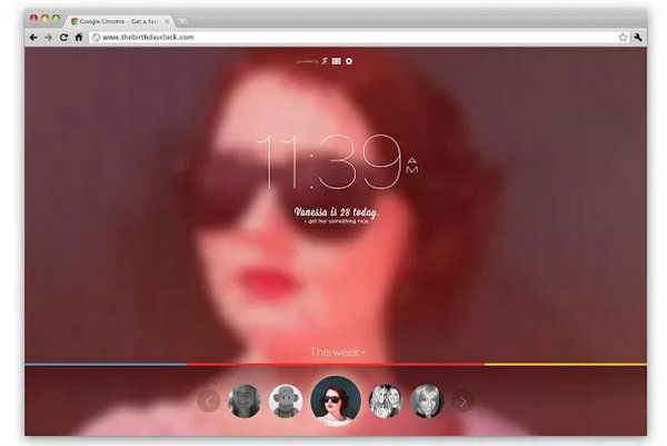 ChromeClocks-BirthdayClock