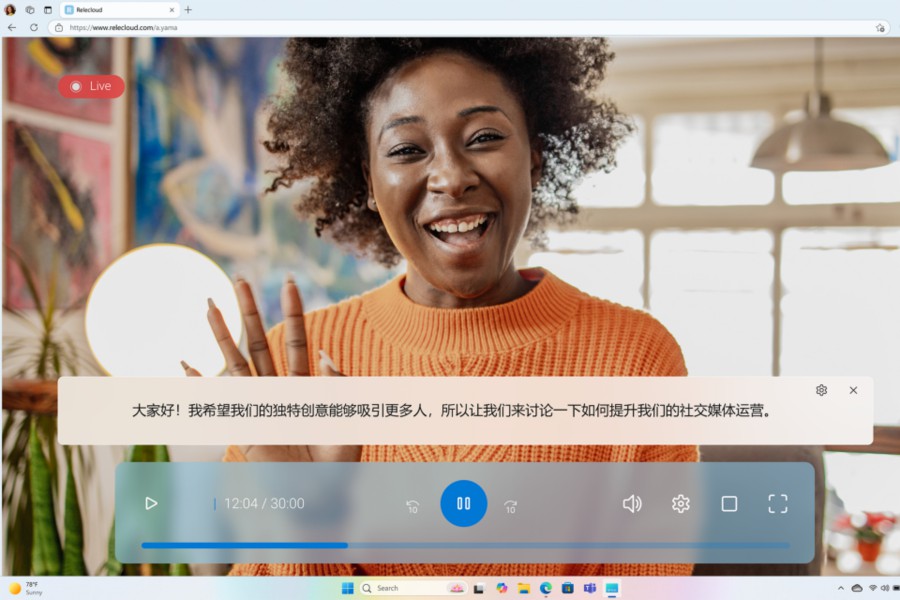 Copilot Voice Translation tool on Windows. 