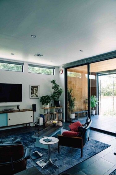 clerestory windows in living room