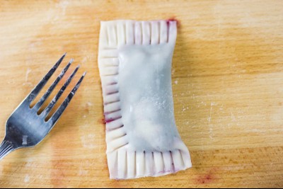 Making Mini Fruit Pie Wontons - Step Three