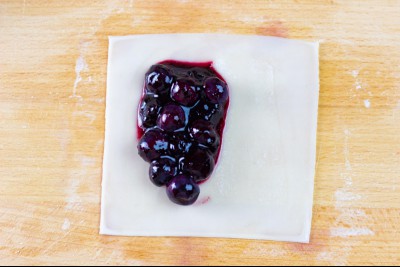 Making Mini Fruit Pie Wontons - Step One
