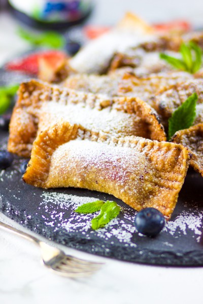 Fruit Pies in Wonton Wrappers with Hero Fruit Spread
