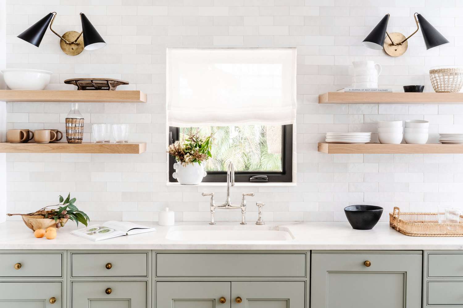 beautifully organized kitchen