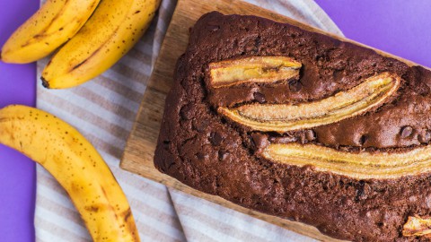 Chocolate Chocolate Chip Sour Cream Banana Bread