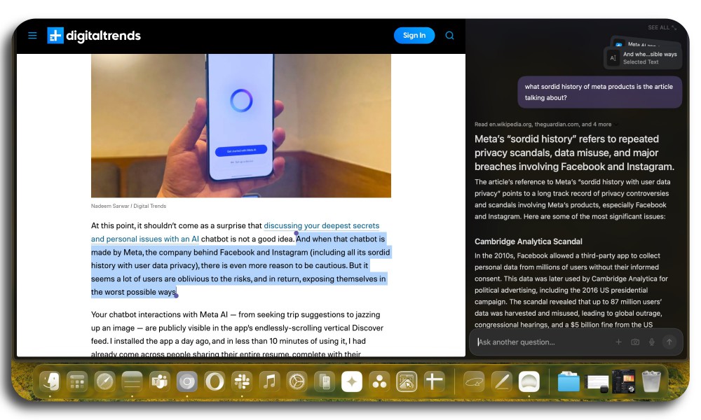 Asking Dia AI with article help.
