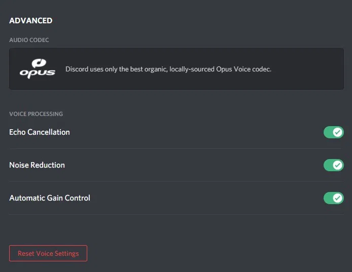 Discord Audio Codecs